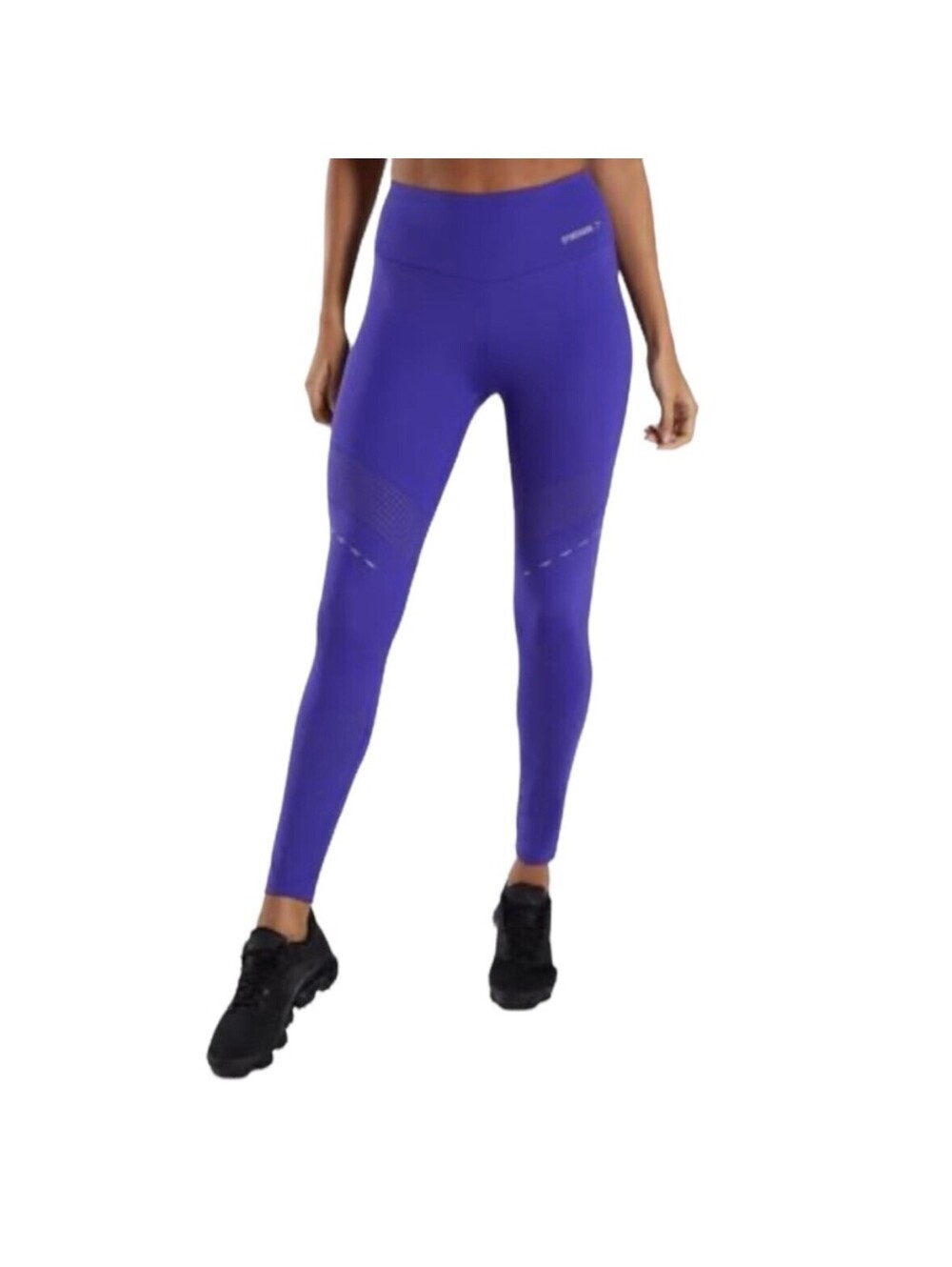 P9 Gymshark Womens Quick Dry Pro Perform Crop Indigo Size Small Reflective